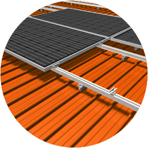 Kalzip PV-Montage mit Profilebene