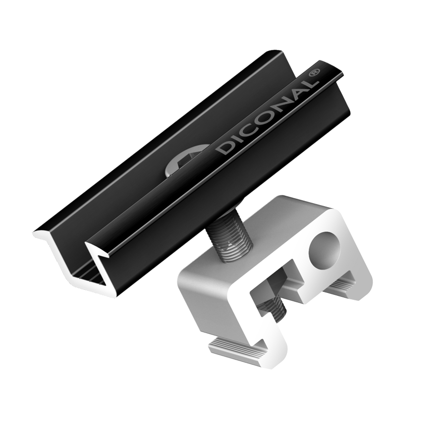 PV Module middle clamp black