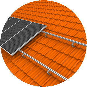 Pantiled roof pv-mounting