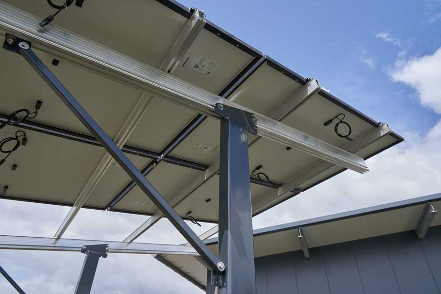 GA-garden PV steel beams