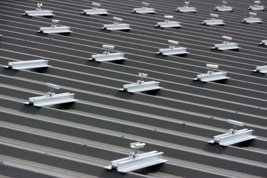 Dachfalzklemme Stehfalzdach Solarhalterung Befestigung Solar Montage Edelstahl 